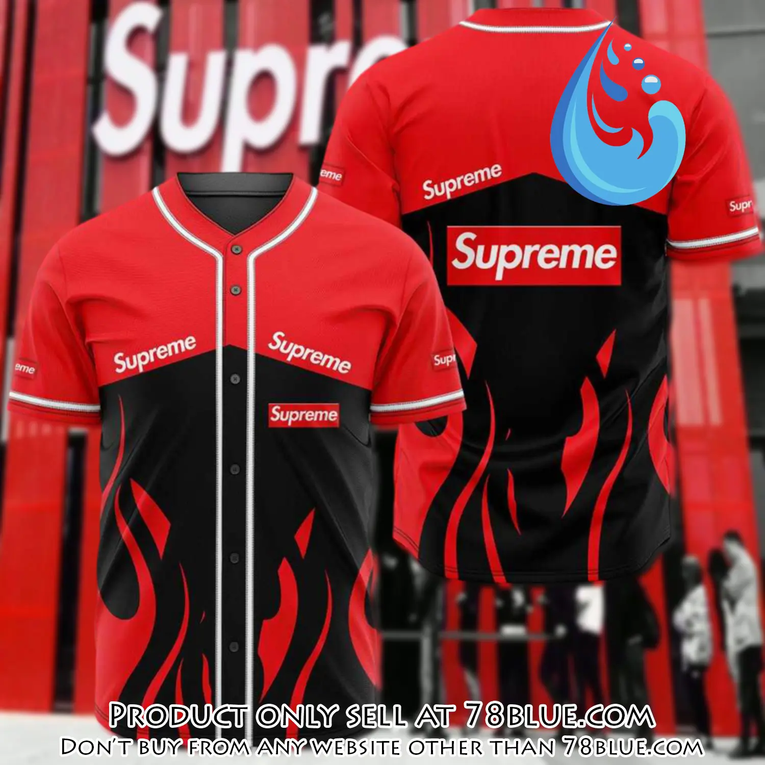 Supreme baseball jersey shirt luxury bjs1233 78b5404846